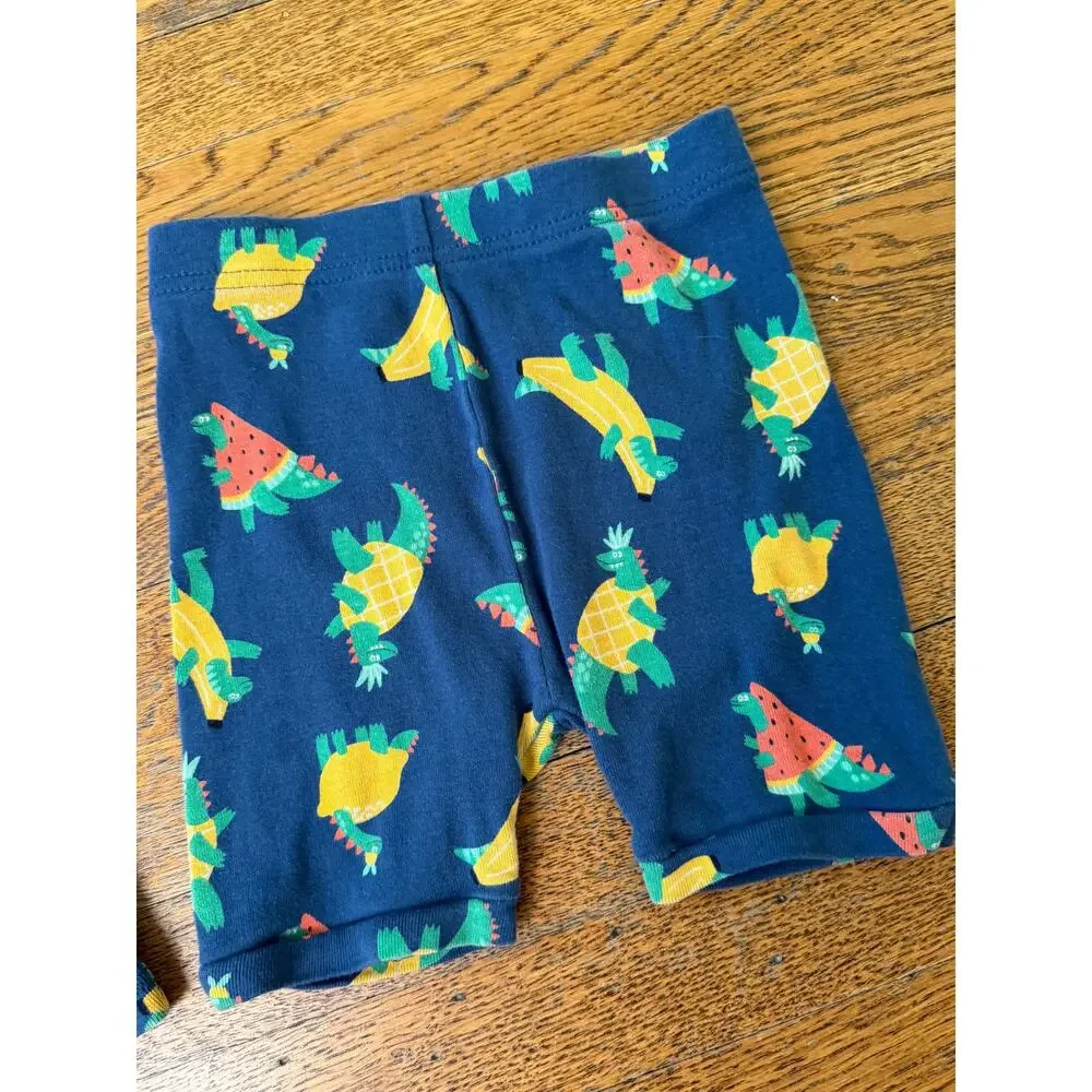 Old Navy Boys' Fruit Dinosaurs Short John Pajamas Size 4